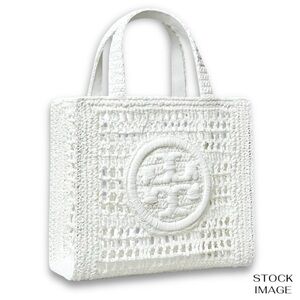 Tory Burch—ELLA Hand Crocheted Mini XS Raffia Tote Bag *NWT*